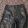 black leather look trousers Image 2