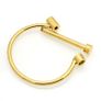 Gold Shackle Bracelet Image 2