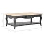 Coffee Table Black 110x60x40 cm MDF Image 9