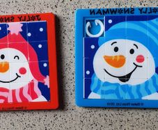 New - Two Really Cute Christmas Snowman Puzzles - #