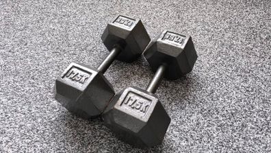 Hex Dumbbells 17.5kg (Pair)