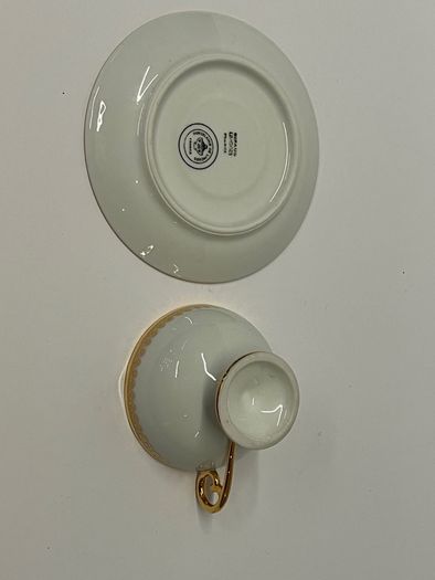 Vintage Giraud Limoges pedestal Cup & Saucer PRICE DROP