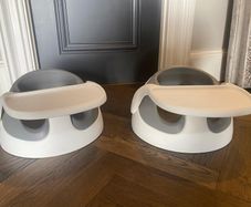 Bumboo seat. 2 available. 30 euro each .Grey with 1 tray toy piece