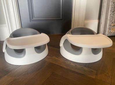 Bumboo seat. 2 available. 30 euro each .Grey with 1 tray toy piece