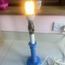 Vintage Marks and Spencer Blue Porcelain Table Lamp Image 2