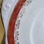 20 pcs Vintage Royal Tara Tea Set Burgundy Red Gold Image 7