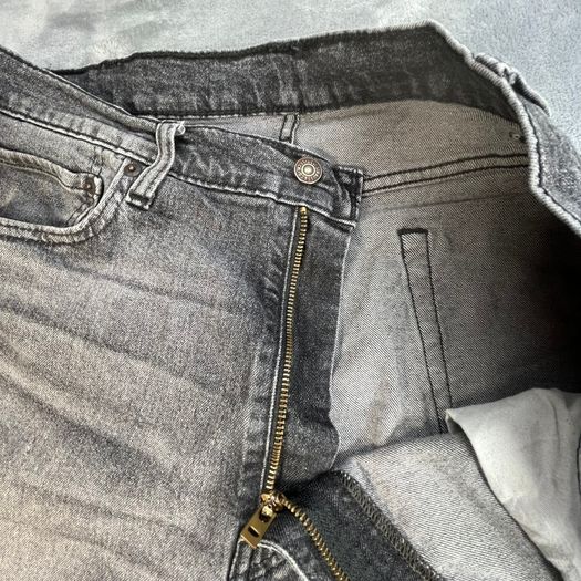 Levis 505 Jeans W38 L31 Mens Black Regular Straight Fit Denim