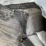 Levis 505 Jeans W38 L31 Mens Black Regular Straight Fit Denim Image 8