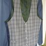 Gents Blue 3 Piece Remus Uomo Blue Designer Suit- Worn To 2 Weddings. Beautiful Quality. Trousers waist 32" x 32" long. Excellent. Dry cleaned. Image 10