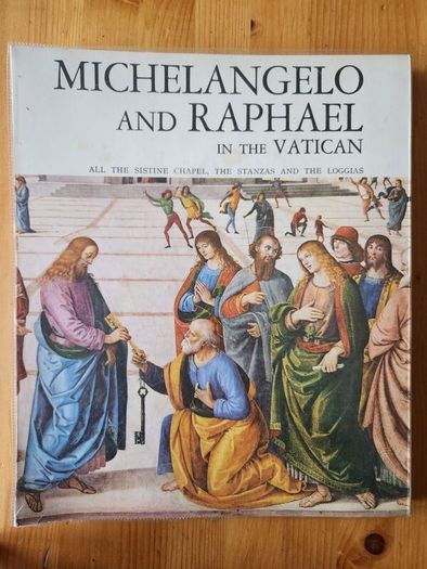Michelangelo And Raphael In The Vatican. All The Sistinechapel, The Stanzas And The Loggias. First Edition Special Large Volume Paperback In Good Condition.