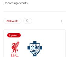 Liverpool v Como Tickets