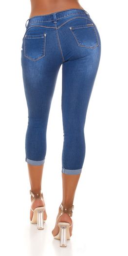 Skinny Mid-Waist Ripped Jeans JEANSBLAU size 34 xs