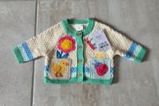 First Size (Newborn), With Tags Next Multi Pastel Crochet Animal Knitted Baby Cardigan