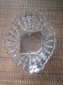 DISH - Large Heavy Vintage Glass