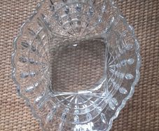DISH - Large Heavy Vintage Glass
