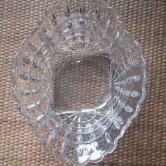 DISH - Large Heavy Vintage Glass
