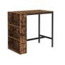 Industrial Bar Table with 2 Stools  Vintage Brown Breakfast Bar & Home Bar Set Image 5