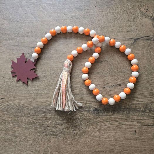 Autumn beaded garland