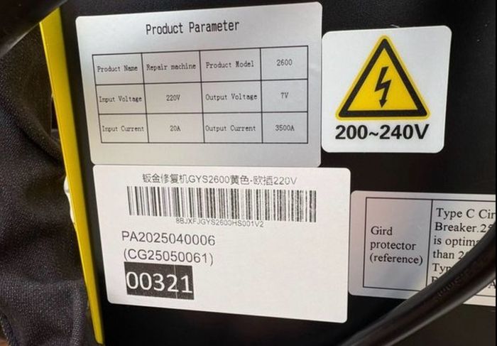 220v  NEW Spot Puller Bonnet Dent Repair Stud Welder Tool Dent Pulling 3kw