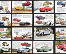 2005 Jersey Motor Festival Classic Cars Commemorative Stamps Booklet Mint Never Hinged (MNH) Photos of panes including