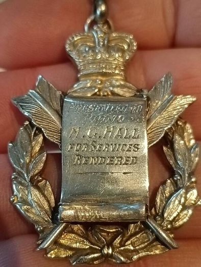 1922 Royal Order Of The Buffalo Sterling Silver Medal 20.6G