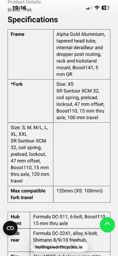 TREK roscoe 6 mountain bike