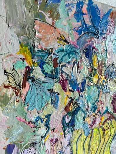 Original Painting Irish Abstract Floral Original Floral Painting Original Art contemporary Irish art