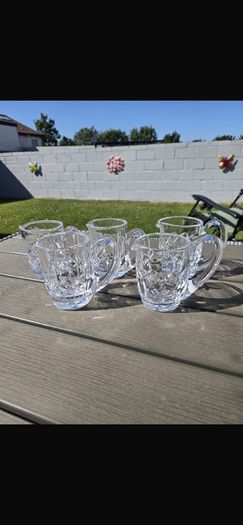 Selection Of Vintage Waterford Crystal Milk Jugs Or Creamers