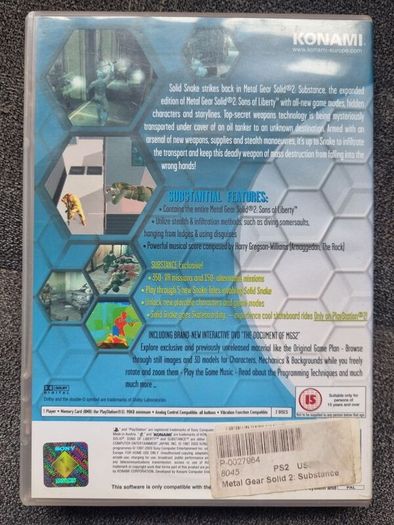 Metal Gear solid 2 Sunstance ps2