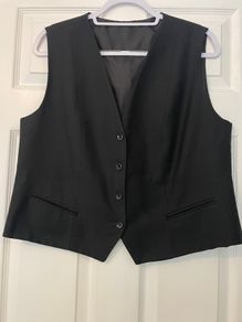 Classic Black Waistcoat - Michael Jacob's Collection - Size 14