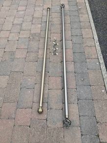 Free extendable curtain poles