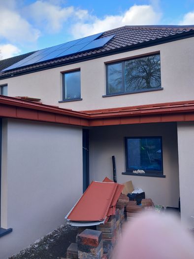Standing seam roof, sale and delivery of roofing materials and gutter systems