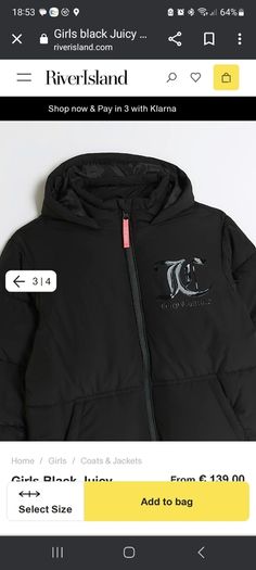 juicy coture Longline Puffa Jacket