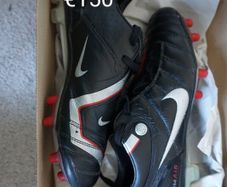 Football Boots Nike Air Zoom Total 90 Supremacy Black/Red (2006) Size 7UK FG