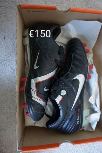 Football Boots Nike Air Zoom Total 90 Supremacy Black/Red (2006) Size 7UK FG