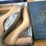 Beige block-heel court shoes by Sergio Todzi with a square-round toe Uk4 Eur37 Image 10