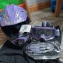 Youth Motorcross dirt bike  helmet and body Armor Image 2