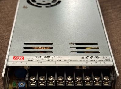 Mean Well Rsp-320-24 Ac/dc Enclosed Power Supply, 24v, 13.4a, 321.6w