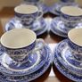 vintage 18 piece blue willow Image 8