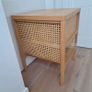 Meadows and Byrne rattan side table -- as new Image 2