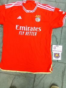Xl.  Benefica.      Addidas.  Soccer. Jersey. And. Crest. Patch