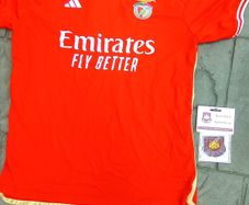 Xl.  Benefica.      Addidas.  Soccer. Jersey. And. Crest. Patch