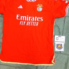 Xl.  Benefica.      Addidas.  Soccer. Jersey. And. Crest. Patch