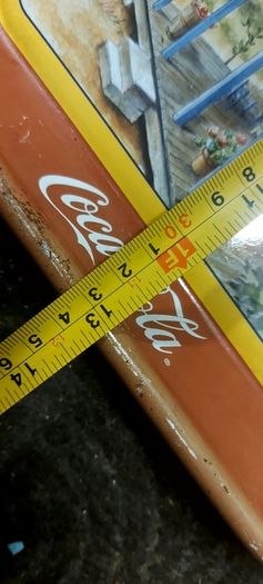 Coca cola metal drinks tray,used condition, see pictures for condition good solid used condition, nice display advertising item, buyer collects or pays postage thank you, sold as is ,front good ,back small bit of surface rust,,