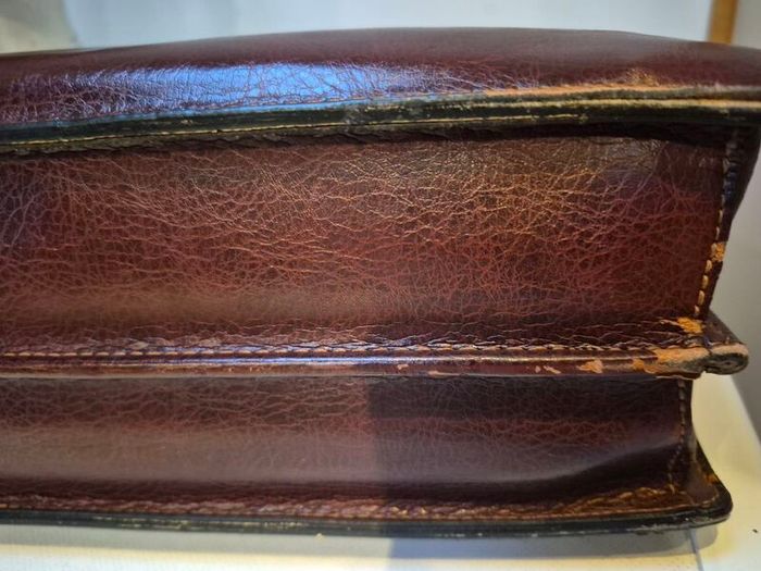 Vintage Texier Leather Bag Briefcase
