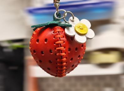 leather keychain