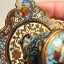 19th Century Napoleon 111 Bronze Cloisonne Ink Well Image 5