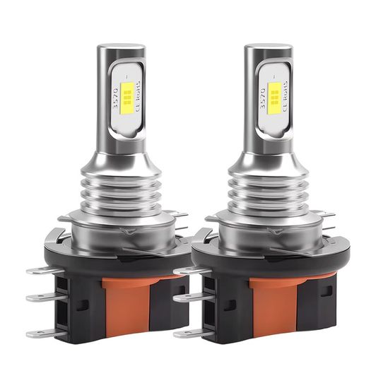 2x H15 High Beam Driving Lights DRL Headlight Bulb Plug And Play 6000K Led Auto HeadLamps For Car 12V