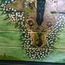 original hand painted wooden chest Image 4
