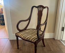 Antique Edwardian Inlaid Mahogany Chair